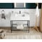 Anzzi 36 in. Console Sink in Matte Black with Matte White Counter Top CS-FGC001-MB - alternate 3